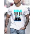 thumbnail image 2 of [Learning Bible Print Tee] Casual Learning Bible and Cross Print T Shirt - Short Sleeve Crew Neck Tees For Men - Summer Spring Fall Tops As Gifts, 2 of 7