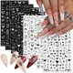 thumbnail image 1 of 8 Sheets Heart Nail Art Stickers Decals - Valentines Day Nail Decals 3D Self-Adhesive Valentine's Day Nail Art Supplies Valentine's Day Series Women, 1 of 4