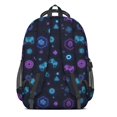 thumbnail image 3 of Game Controller Black Pattern Backpack for School, Cute School Bag with Adjustable Shoulder Straps and Padded Back, 16.9"x12.6"x5.9", 3 of 5