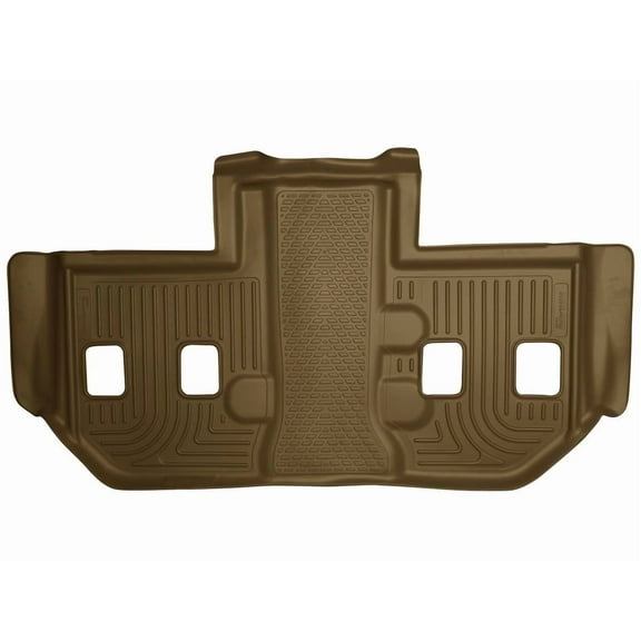 Husky Liners 19263 Weatherbeater Floor Mat Fits 2011-2014 Escalade ESV/Suburban/Yukon XL w/ 2nd Row Bucket Seats 3rd Row Liner 1pc Tan