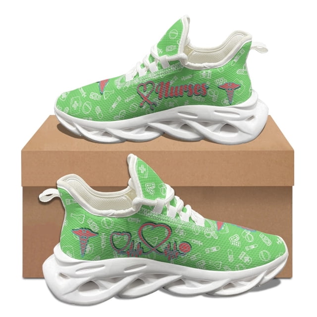 Zapatos vulcanizados unisex para otoño e invierno, con amortiguación, antideslizantes y cómodos para caminar, con diseño de enfermera paramédica EMT EMS