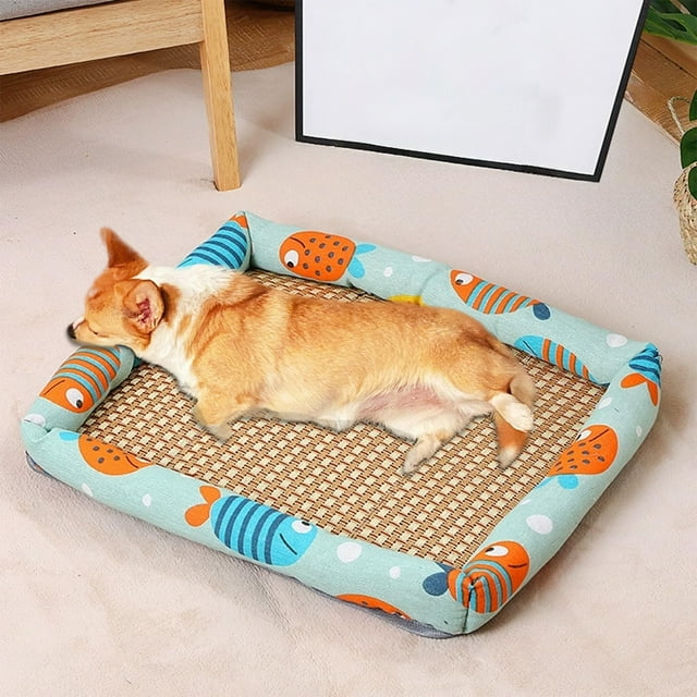 Cojín de suelo enfriador de verano para mascotas, caseta para perros y gatos, cojín de hielo, suministros para mascotas, colchón pequeño, cojín de hielo para mascotas