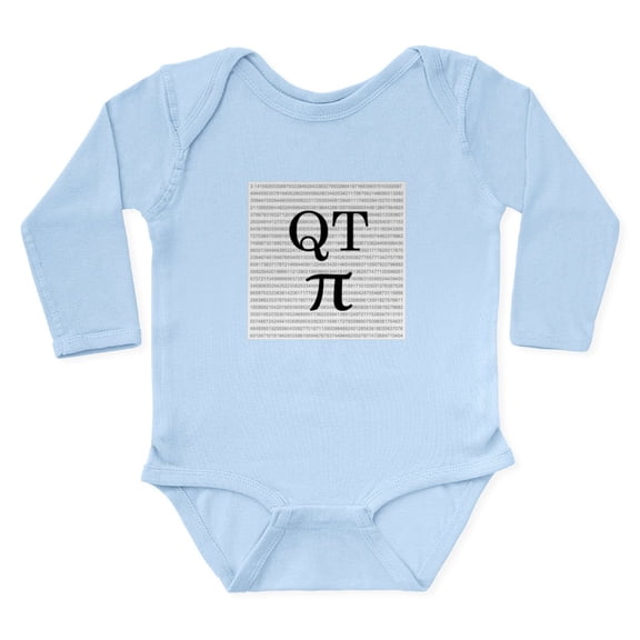 CafePress - QT Pi Body Suit - Long Sleeve Cotton Baby Bodysuit