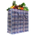 thumbnail image 2 of 3 PC Tote Reusable Bags Large Laundry Zipper Bag Shopping Organizing Groceries, 2 of 4