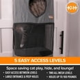thumbnail image 4 of K&H Pet Products Hangin' Cat Condo Multi-Story Classy Gray 5 Story High Rise, 4 of 9