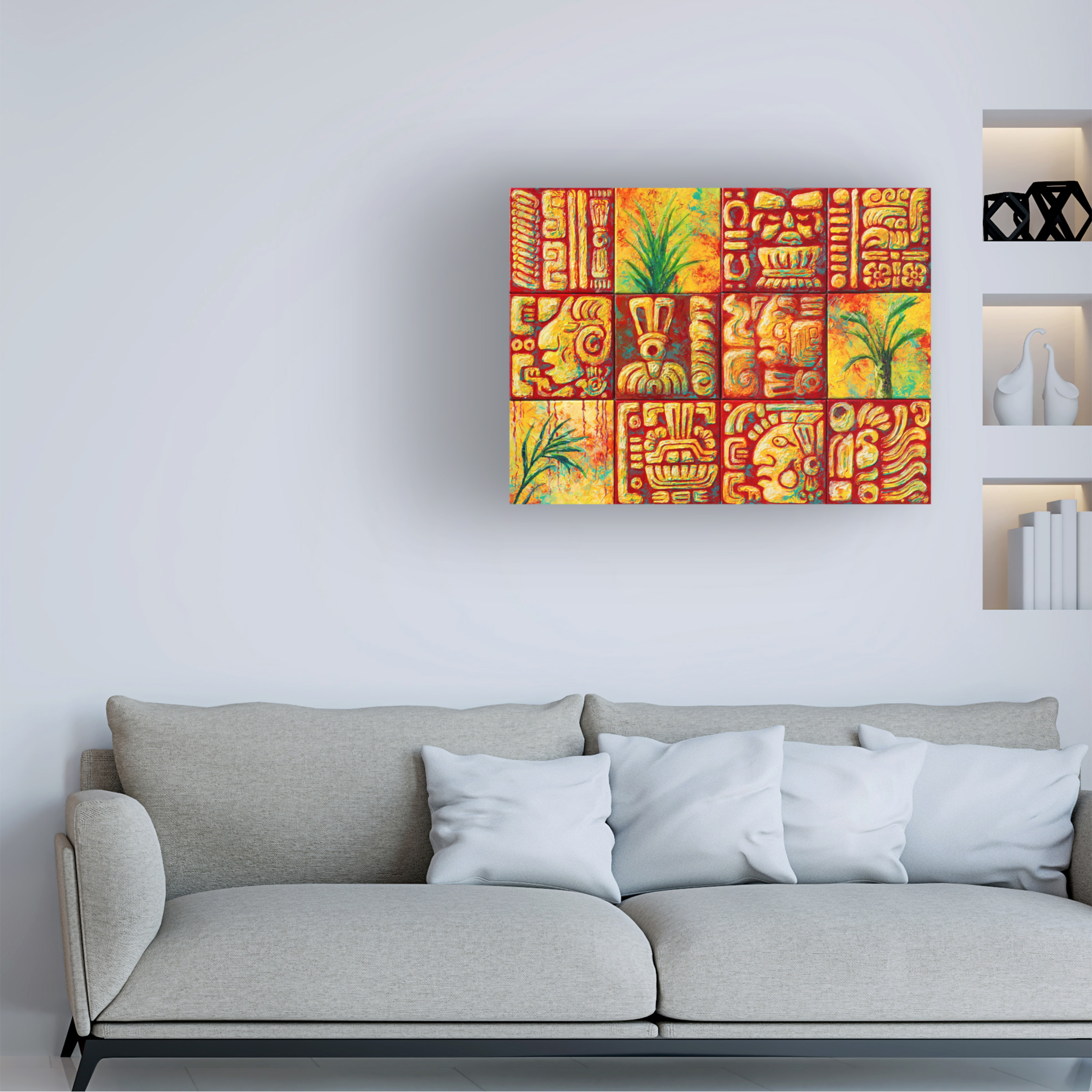 Marion Rose 'Mayan Tiles' Canvas Art