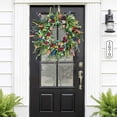 thumbnail image 4 of Spring and Summer Wreaths for Front Door, 15.75 Inch Artificial Wildflower Wreath, Weather Resistant Green Year-Round Wreath, Rural Indoor and Outdoor Decoration Wild flower Wreath All Year Round, 4 of 9