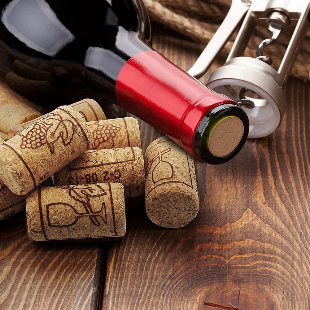 Lot De 50 Bouchons à Vin En Bois Forme T - Réutilisables, étanches, Pour Bouteilles Standard 18.5 Mm