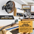 thumbnail image 4 of Mule 18" Garage Wall Fan XL with Remote, Wall Mount, 120-degree Swivel, 3 Speeds, 4 of 6