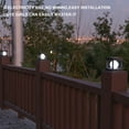 thumbnail image 5 of Neorosiri 4.5 Inch Solar Post Cap Light,Black Fence Lighting,Auto On/Off,IP65 Waterproof,Dual Color Deck Lamp, 5 of 6