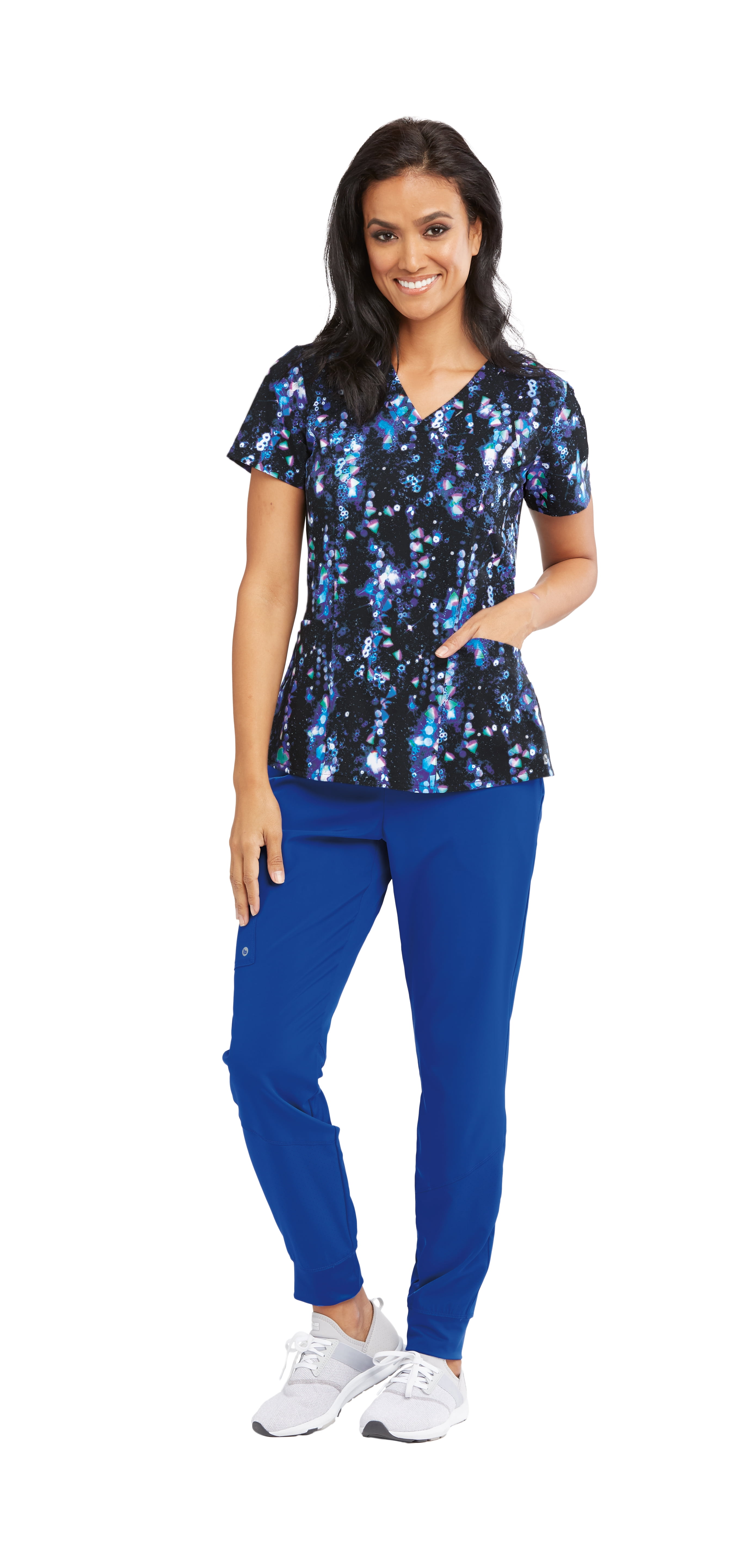 Barco One Women's 5107 Print Scrub Top -Dreamscape -Medium - Walmart.com