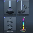 thumbnail image 3 of RGB Headset Stand with 7 Light Modes, Controller Holder for Desk, with USB & Type C Charging Ports, Rotatable Gaming Headphone Stand & Detachable Controller Hook for PC Earphone Accessories, Black, 3 of 12