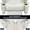 thumbnail image 6 of BarberPub Hydraulic Recline Barber Chair All Purpose Salon Beauty Spa Swivel Styling Chair Champagne 9206, 6 of 7