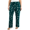 thumbnail image 2 of MSRP $70 Alfani Womens Plus Size Floral-Print Pull-On Pants Green Size 2X, 2 of 4