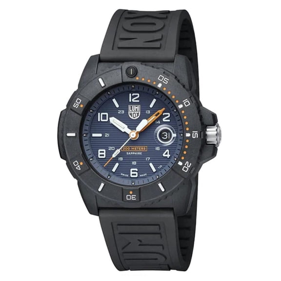 Luminox Navy Seal Foundation Rubber Strap Blue Dial Quartz Diver's XS.3602.NSF 200M Men's Watch
