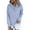 Blue, variant on Lenpel Oversized Hoodies for Women Casual Long Sleeve Quarter Button Side Split Pullover Sweater Tops Fall Winter Clothes(Blue,X-Large)