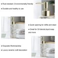 thumbnail image 3 of Yirtree 300ml Ceramic Soap Dispenser,Modern Hand Countertop Soap Dispensers Pump Bottle Liquid Soap Dispenser for Bathroom Kitchen Stylish Marble Ceramic Dispenser Pump Bottle, 3 of 8