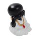 thumbnail image 5 of Pequeño y lindo Buda Estatua Monje Estatuilla Creativa Bebé Manualidades Adornos Chino frágil Cerámica Artesanías y manualidades No escuchar Soledad Escultura de Buda de resina, 5 of 6