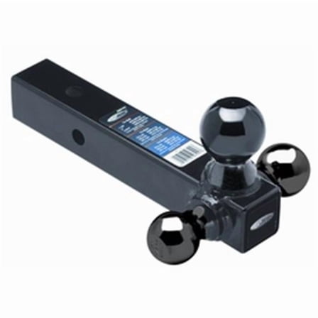 Tow Ready  Tri-Ball Black Ball Mount - Black