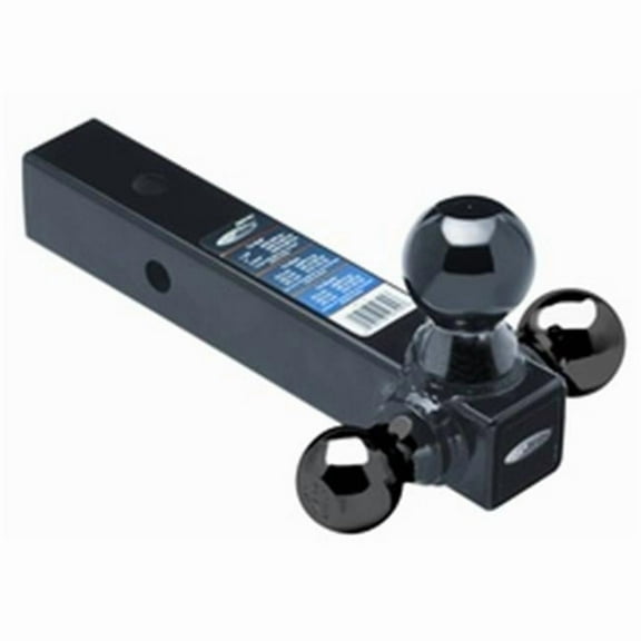 Tow Ready  Tri-Ball Black Ball Mount - Black