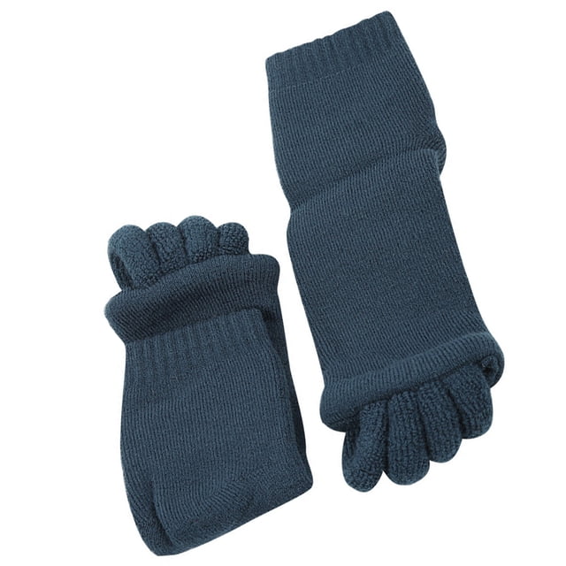 Minnieouse Calcetines de algodón para pedicura, amigables con la piel, todo incluido, masaje de cinco dedos, calcetines para los dedos del pie, a Cuidado de los pies Armada