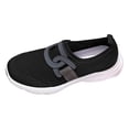 thumbnail image 1 of DXOUPM Chaussures de Marche pour Femmes Bout Rond à Enfiler Chaussures de Marche pour Dames Espadrilles Décontractées Légères, 1 of 3