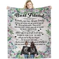 thumbnail image 1 of LHSHID Best Friend Birthday Gifts for Women Unique Friendship Gifts for Dear Friends BFF Besite Thoughtful Besties Gift Ideas for Women Throw Blankets 40"x50", 1 of 8