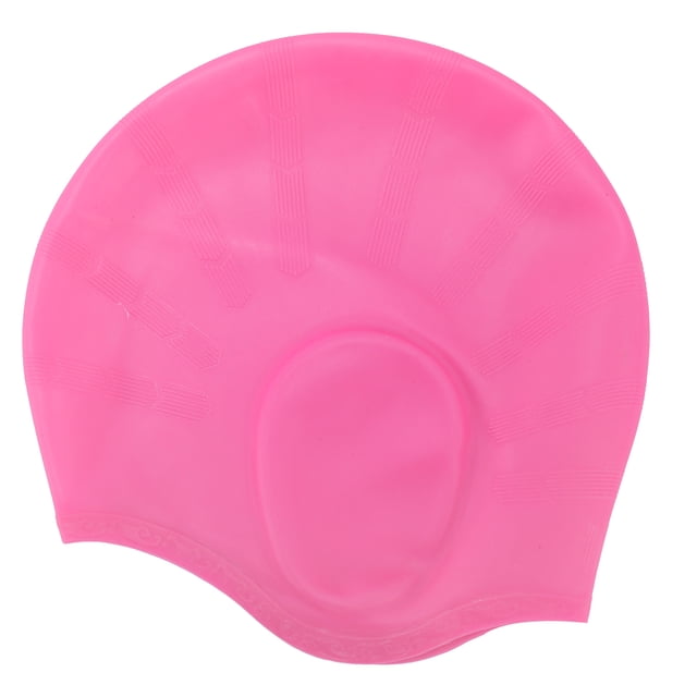 Silicone Swimming Ear Design Waterproof Bath Swimming Hat Comfortable Fit for Indoor Pool Training