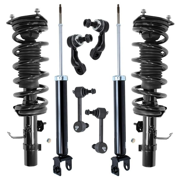 Detroit Axle - AWD 8pc Struts Shocks Suspension Kit for 2004 2005 2006 INFINITI G35, 2 Complete Front Struts with Coil Spring 2 Rear Shock Absorbers 4 Front Rear Sway Bar End Links Replacement