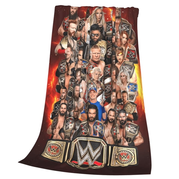 Wres-Tler W-W,E Blanket Soft Cozy Fleece Throw Blanket Lightweight Warm Fuzzy Flannel Blankets and Throws for Couch Sofa Bed 40"x30"