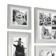 thumbnail image 5 of Stonebriar Collection 5 Piece Rectangular Metal Wall Gallery Frame Set, Silver, 5 of 7