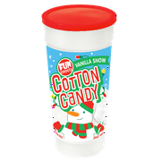 Fun Sweets Brand 6 Ounce Vanilla Snow Cotton Candy. Peanut Free & Gluten Free.