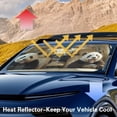 thumbnail image 5 of Binienty Funny Panda Car Sun Shade for Front Windshield 1 Piece Car Shield Sun Protector Easy Installation Sun Reflector for Most Cars Sedans SUVs Trucks, 5 of 8