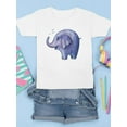 thumbnail image 3 of Elephant Spitting Water T-Shirt Juniors -Image by Shutterstock,  Medium, 3 of 4