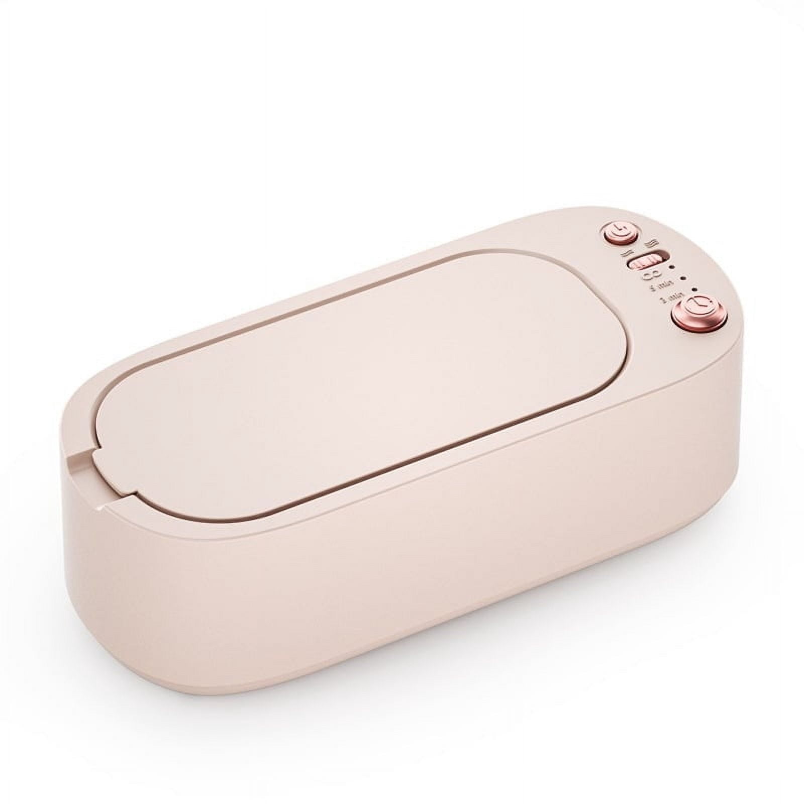 Portable Jewelry Cleaner, Ultrasonic Jewelry Cleaning Machine for Glasses, Braces, Watches, Dentures, Razors, Household Ultrasonic Cleaner, Quiet 3-Mode System, Deep Crevice Cleaning, 1 Unit Included