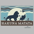 thumbnail image 2 of Men's Lion King Hakuna Matata Family Silhouette  Graphic T-Shirt, 2 of 5