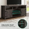 thumbnail image 6 of Dextrus Farmhouse TV Stand for 65 Inch TV, Barn Door Entertainment Center for Living Room, Rustic OAK, 6 of 9