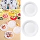 thumbnail image 1 of Escurridor de platos de 3 niveles con capacidad para 24 platos, estante de cocina para secar platos, 50 platos de papel desechables de 6 pulgadas, color blanco, para fiestas, bricolaje, 1 of 6
