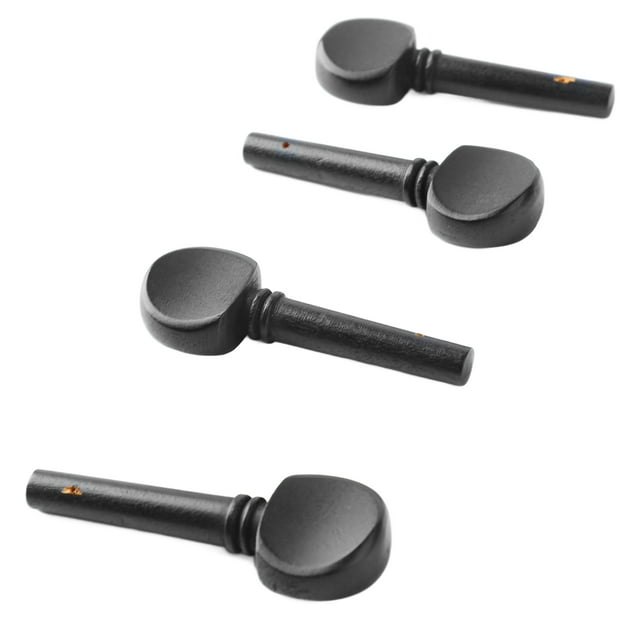 4Pcs Violon Tuning Peg Portable Apparence Fine Bois Violon Peg Remplacement Noir