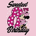 thumbnail image 2 of Girl's Minnie Mouse Sweetest 8th Birthday Dots  Graphic T-Shirt, 2 of 4