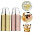 thumbnail image 6 of 10/20/30pcs Kitchen Gadgets Wine Birthday Party Wedding Supplies Disposable Tableware Plastic Cups Transparent ROSE GOLD 30PCS, 6 of 8