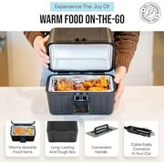 Zone Tech Insulated Lunch Box 12V Electric Travel Food Warmer for Car Picnic Food Heater