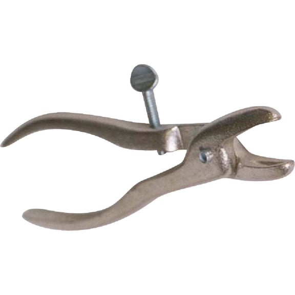 Decker Manufacturing Hog Ring Pliers R1 - Nickel-Plated Cast Malleable Iron - 1 Piece, Silver