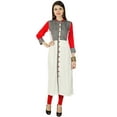 thumbnail image 2 of Designer Ethnic Button Down Solid Kurti Rayon Top Kurta Women Tunic Casual Dress, 2 of 2