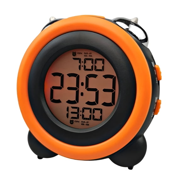 VORALYN Loud Alarm Clock for Heavy Sleepers with Optional Alarm Dual Alarm Setting Snooze Function 1pcs