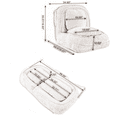 thumbnail image 4 of Aukfa Fold Lazy Sofa Bed,Floor Chair Small Couch with 5&nbsp;Adjustable for Living Room, Green, 4 of 8