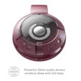 thumbnail image 4 of TCL Bluetooth Noise-Canceling Over-Ear Headphones, Burgundy Crush, MTRO200BTRD, 4 of 5
