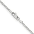thumbnail image 4 of Auriga 14K White Gold 1.1mm Franco Chain Necklace 24 inch for Women, 4 of 4