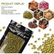 thumbnail image 5 of 120 PCS Smell Proof Mylar Bags Resealable Odor Proof Bags Holographic Packaging Pouch Bag with Clear Window for Food Storage Eyelash Jewelry Candy Electronics Storage, 4 Sizes (Black) (BLACK), 5 of 5