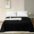 thumbnail image 6 of Flxxie 1800 Count Soft Brushed Microfiber Flat Sheet, Shrinkage, Fade Resistant Bedding Top Sheet, Easy Care, Black, King, 102"x105" with 4" hem, 6 of 6